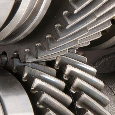 closeup of transmission gears